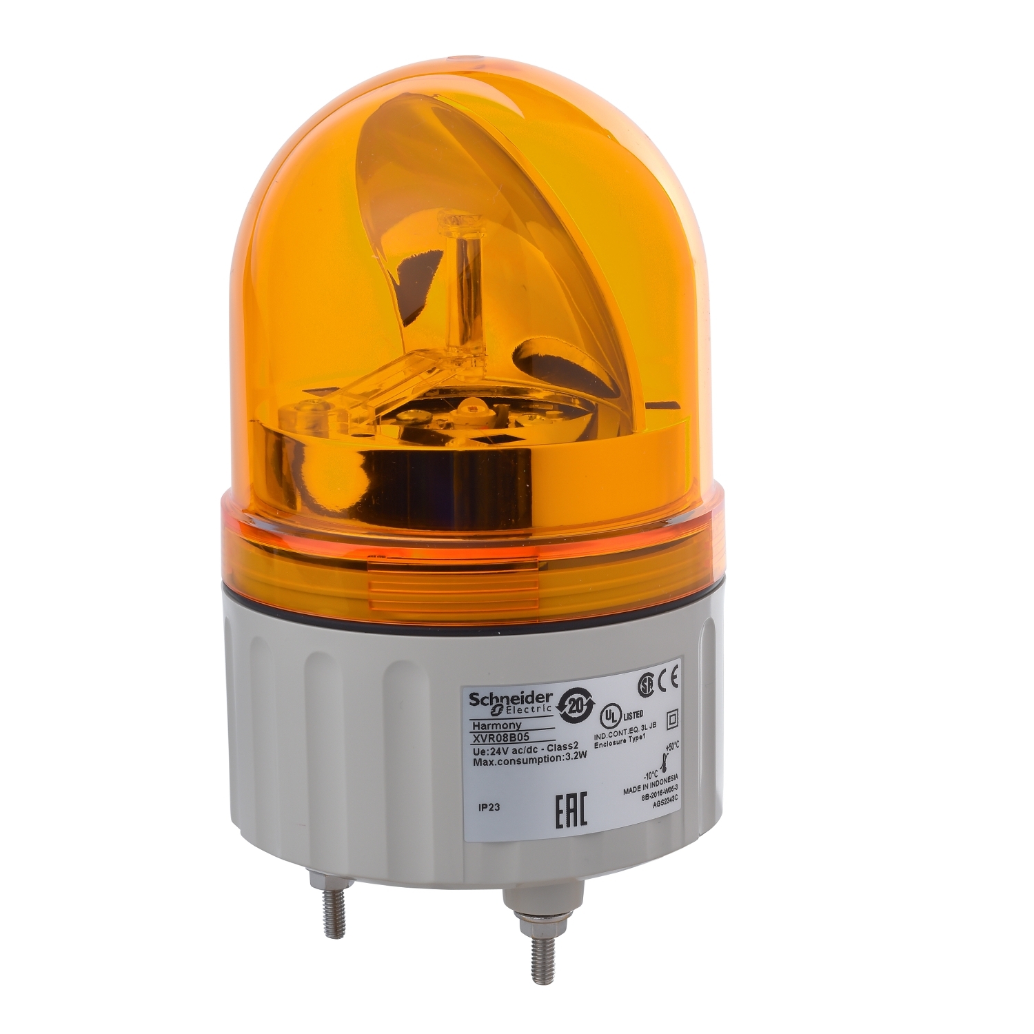SQUARE D BEACON LIGHT 84MM ORG 24VAC/DC